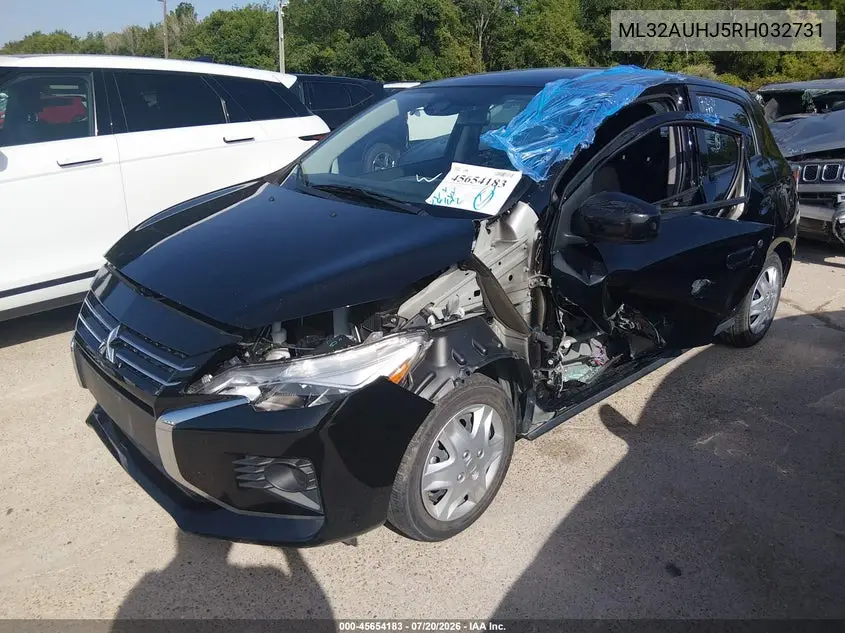 2024 Mitsubishi Mirage Es/Le VIN: ML32AUHJ5RH032731 Lot: 45654183