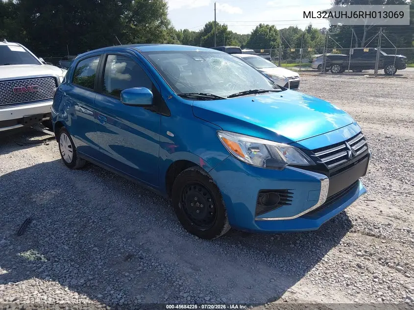 2024 Mitsubishi Mirage Es/Le VIN: ML32AUHJ6RH013069 Lot: 45684225