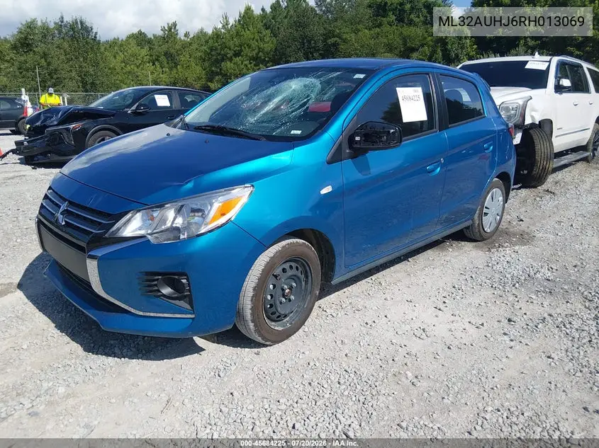 2024 Mitsubishi Mirage Es/Le VIN: ML32AUHJ6RH013069 Lot: 45684225