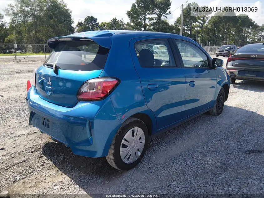 2024 Mitsubishi Mirage Es/Le VIN: ML32AUHJ6RH013069 Lot: 45684225