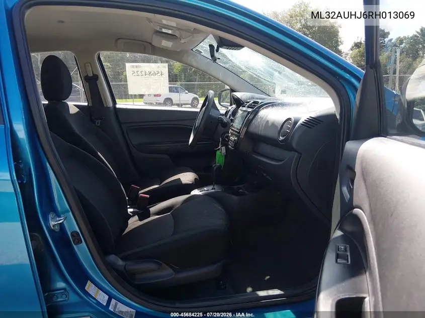 2024 Mitsubishi Mirage Es/Le VIN: ML32AUHJ6RH013069 Lot: 45684225