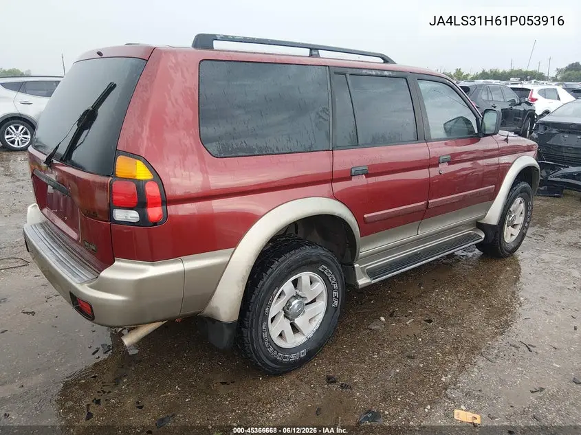 2001 Mitsubishi Montero Sport Xls VIN: JA4LS31H61P053916 Lot: 45366668