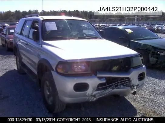 2002 Mitsubishi Monterosport Es/Ls VIN: JA4LS21H32P000442 Lot: 12829430