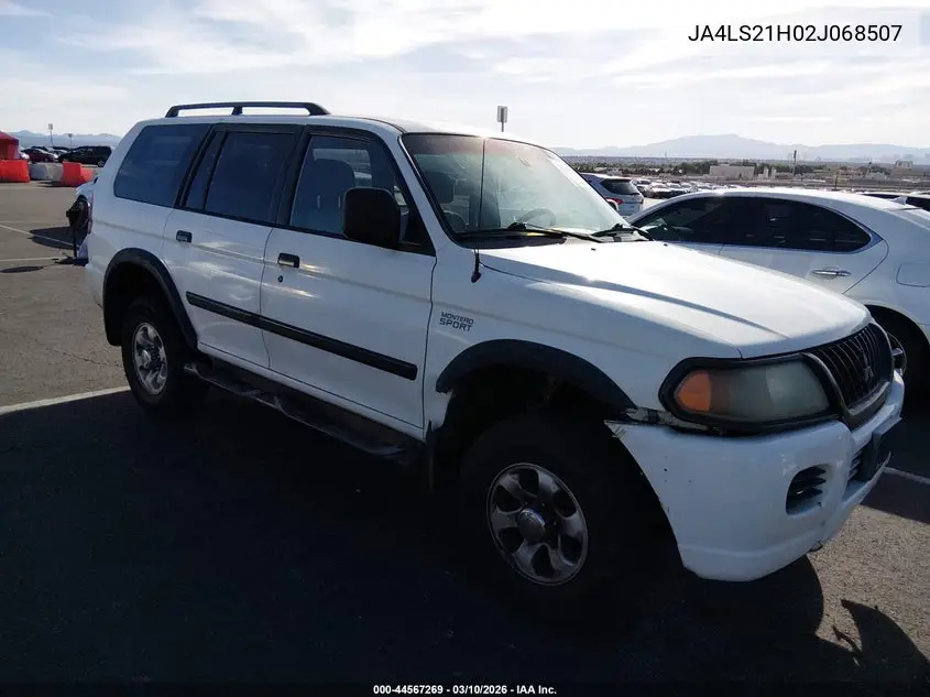 2002 Mitsubishi Montero Sport Es/Ls VIN: JA4LS21H02J068507 Lot: 44567269
