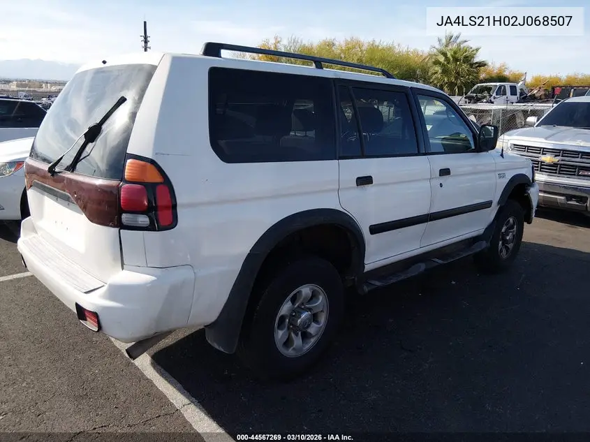 2002 Mitsubishi Montero Sport Es/Ls VIN: JA4LS21H02J068507 Lot: 44567269