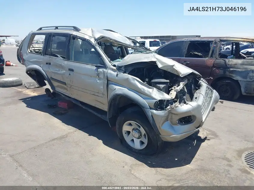 2003 Mitsubishi Montero Sport Es/Ls VIN: JA4LS21H73J046196 Lot: 45210893