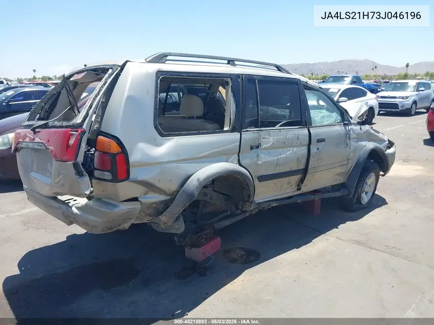 2003 Mitsubishi Montero Sport Es/Ls VIN: JA4LS21H73J046196 Lot: 45210893