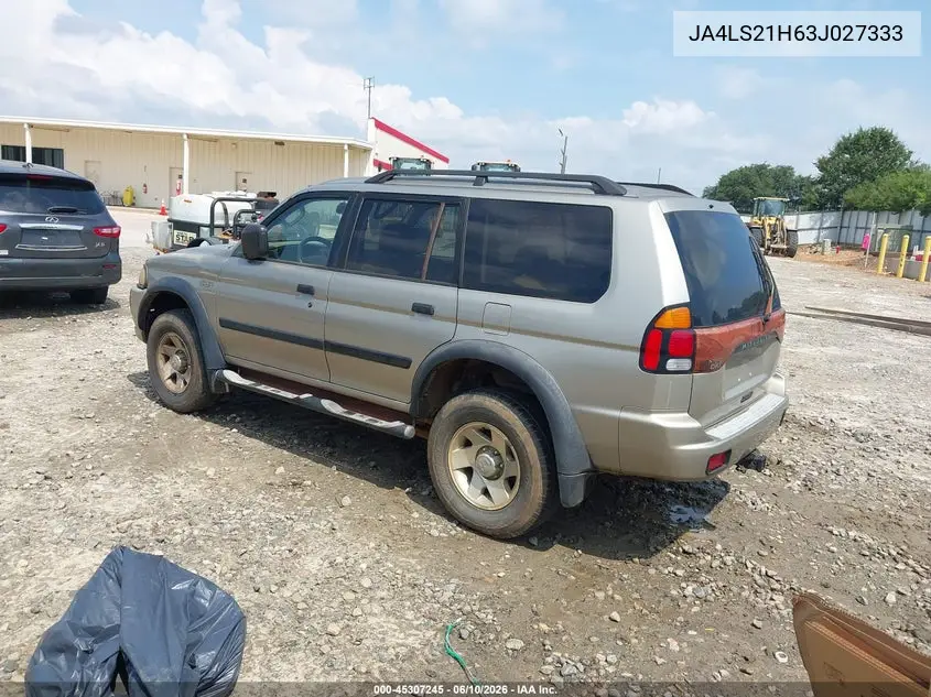 2003 Mitsubishi Montero Sport Es/Ls VIN: JA4LS21H63J027333 Lot: 45307245