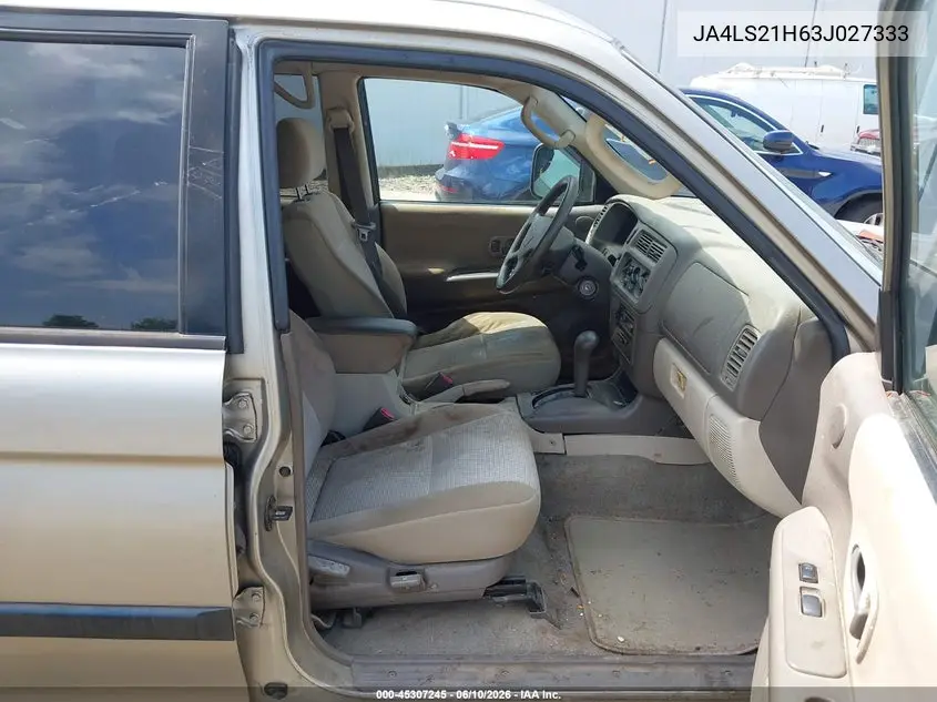 2003 Mitsubishi Montero Sport Es/Ls VIN: JA4LS21H63J027333 Lot: 45307245