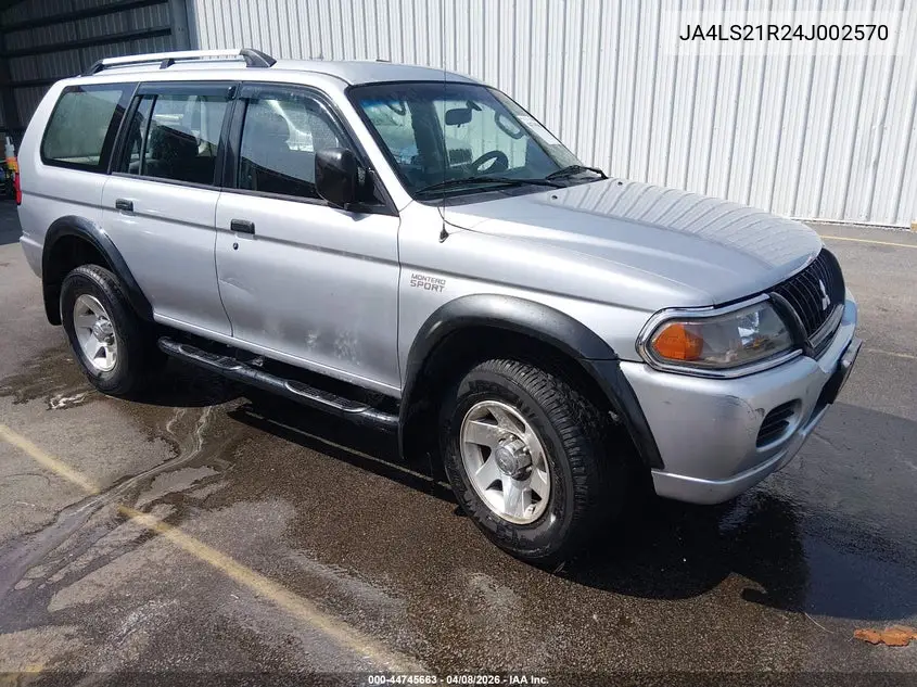 2004 Mitsubishi Montero Sport Ls VIN: JA4LS21R24J002570 Lot: 44745663