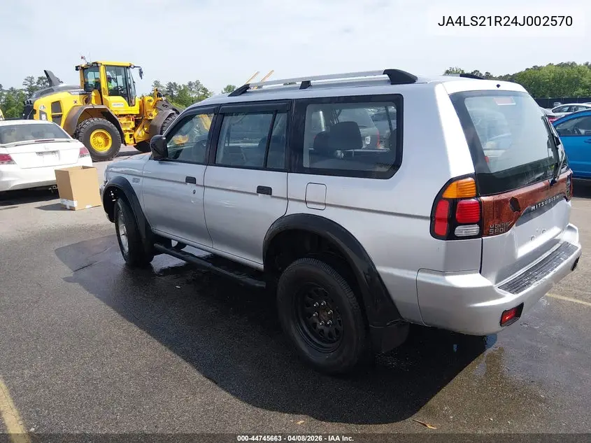 2004 Mitsubishi Montero Sport Ls VIN: JA4LS21R24J002570 Lot: 44745663