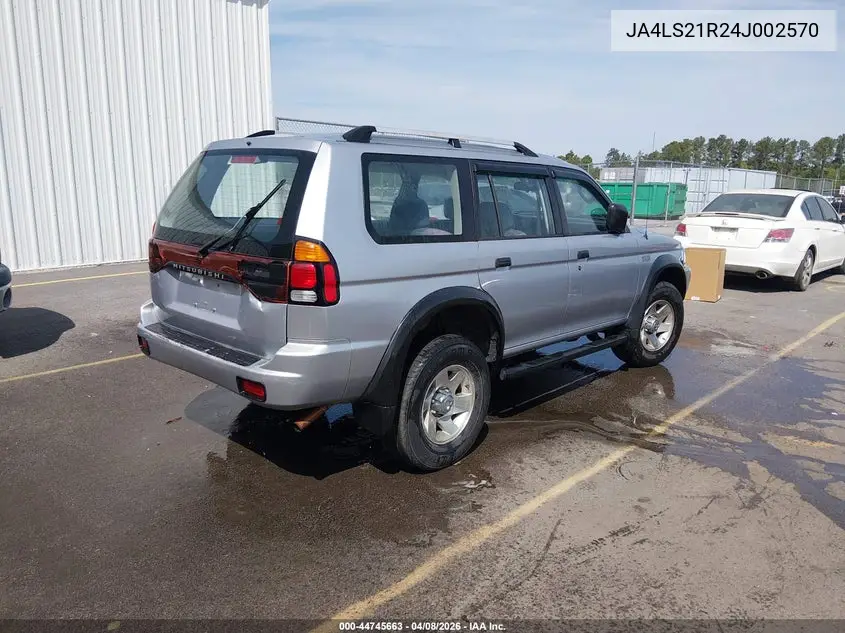 2004 Mitsubishi Montero Sport Ls VIN: JA4LS21R24J002570 Lot: 44745663