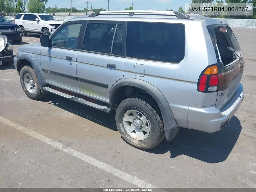 2004 Mitsubishi Montero Sport Ls VIN: JA4LS21R04J004267 Lot: 44932848