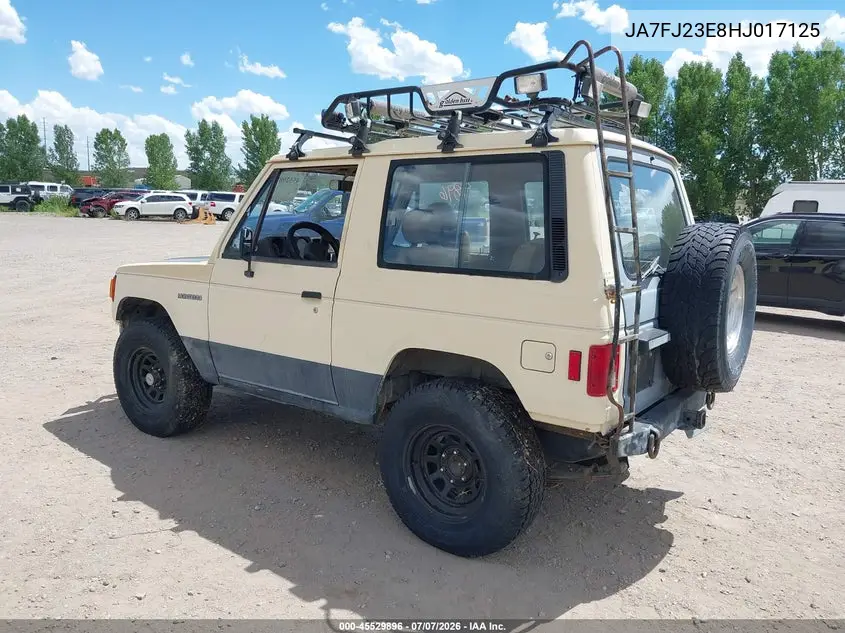 1987 Mitsubishi Montero VIN: JA7FJ23E8HJ017125 Lot: 45529896