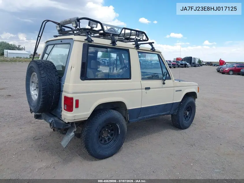 1987 Mitsubishi Montero VIN: JA7FJ23E8HJ017125 Lot: 45529896