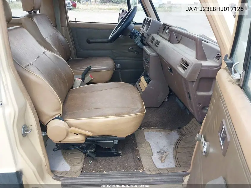 1987 Mitsubishi Montero VIN: JA7FJ23E8HJ017125 Lot: 45529896