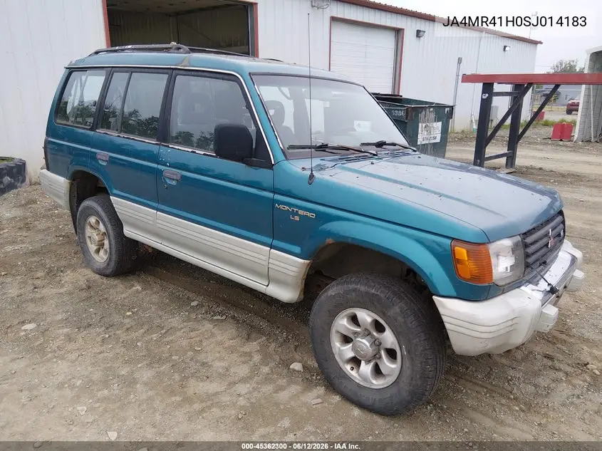 1995 Mitsubishi Montero Ls VIN: JA4MR41H0SJ014183 Lot: 45362300