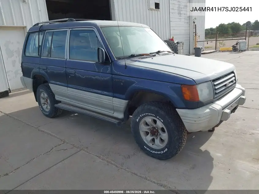 1995 Mitsubishi Montero Ls VIN: JA4MR41H7SJ025441 Lot: 45450996