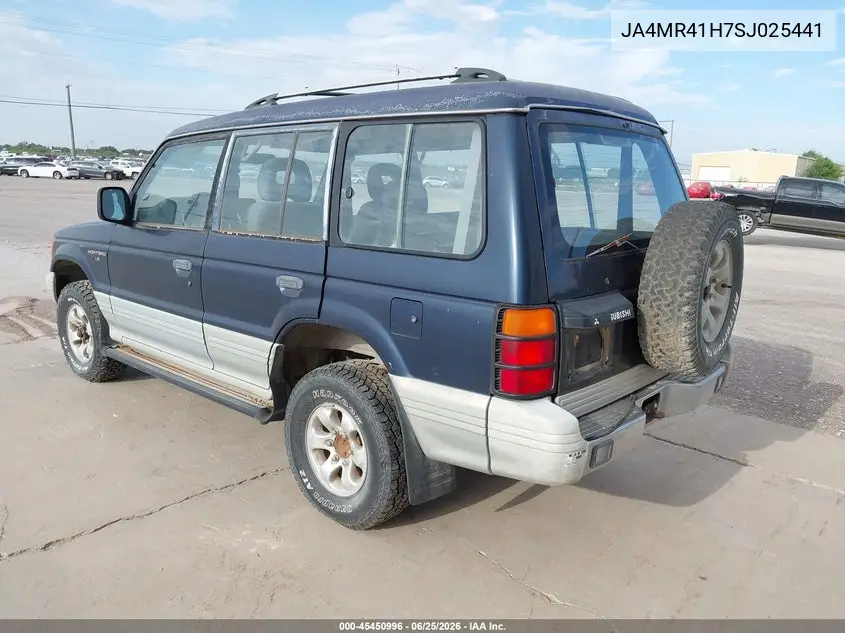 1995 Mitsubishi Montero Ls VIN: JA4MR41H7SJ025441 Lot: 45450996