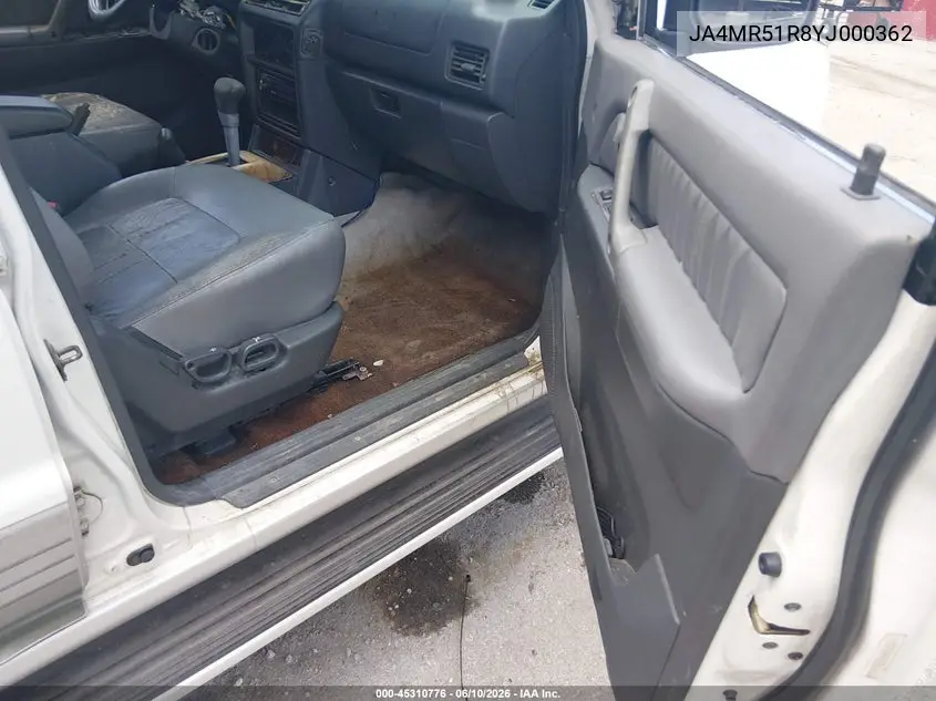 2000 Mitsubishi Montero VIN: JA4MR51R8YJ000362 Lot: 45310776