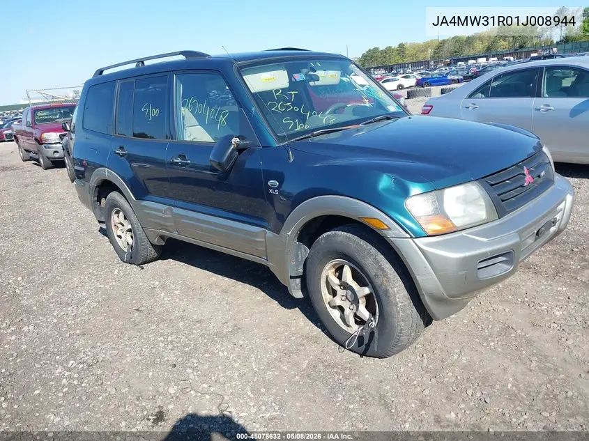 2001 Mitsubishi Montero Xls VIN: JA4MW31R01J008944 Lot: 45078632