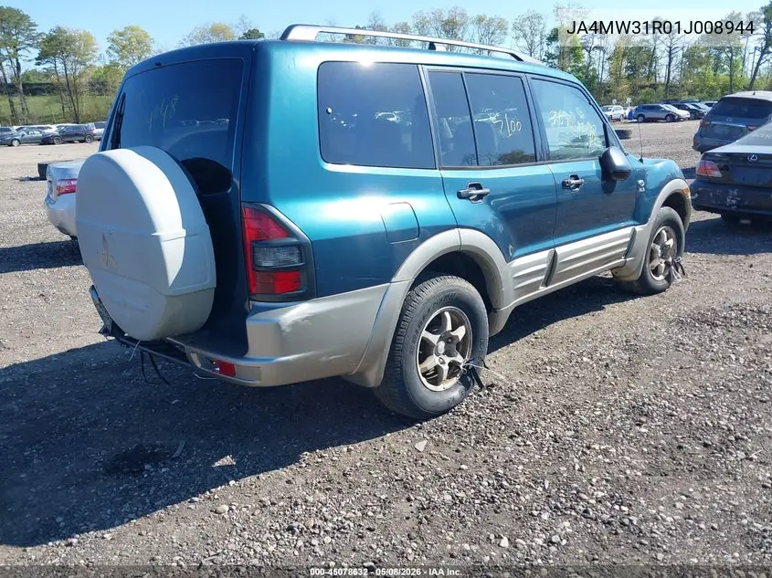 2001 Mitsubishi Montero Xls VIN: JA4MW31R01J008944 Lot: 45078632