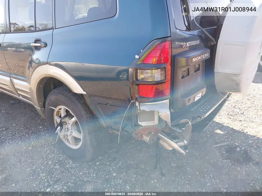 2001 Mitsubishi Montero Xls VIN: JA4MW31R01J008944 Lot: 45078632