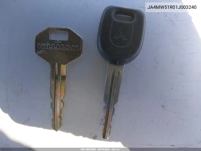 2001 Mitsubishi Montero Limited VIN: JA4MW51R01J003240 Lot: 45403569