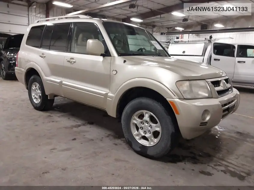 2003 Mitsubishi Montero 20Th Anniversary VIN: JA4NW61S23J041133 Lot: 45203824