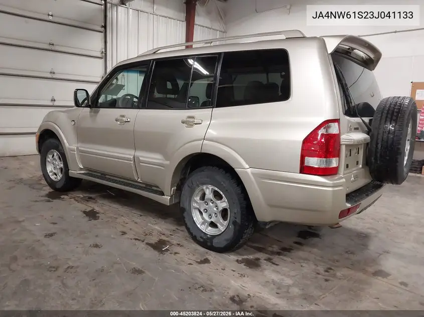 2003 Mitsubishi Montero 20Th Anniversary VIN: JA4NW61S23J041133 Lot: 45203824