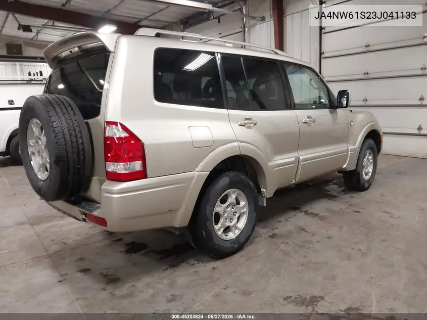 2003 Mitsubishi Montero 20Th Anniversary VIN: JA4NW61S23J041133 Lot: 45203824