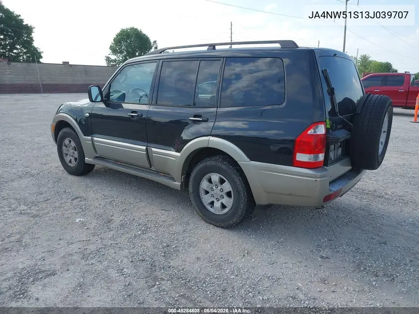 2003 Mitsubishi Montero 20Th Anniversary/Limited VIN: JA4NW51S13J039707 Lot: 45284808