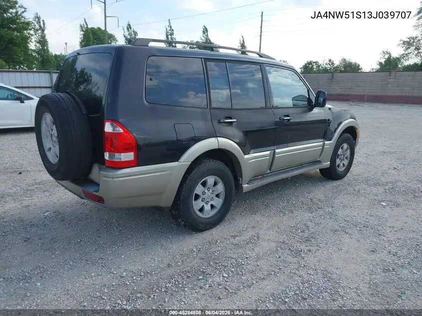 2003 Mitsubishi Montero 20Th Anniversary/Limited VIN: JA4NW51S13J039707 Lot: 45284808