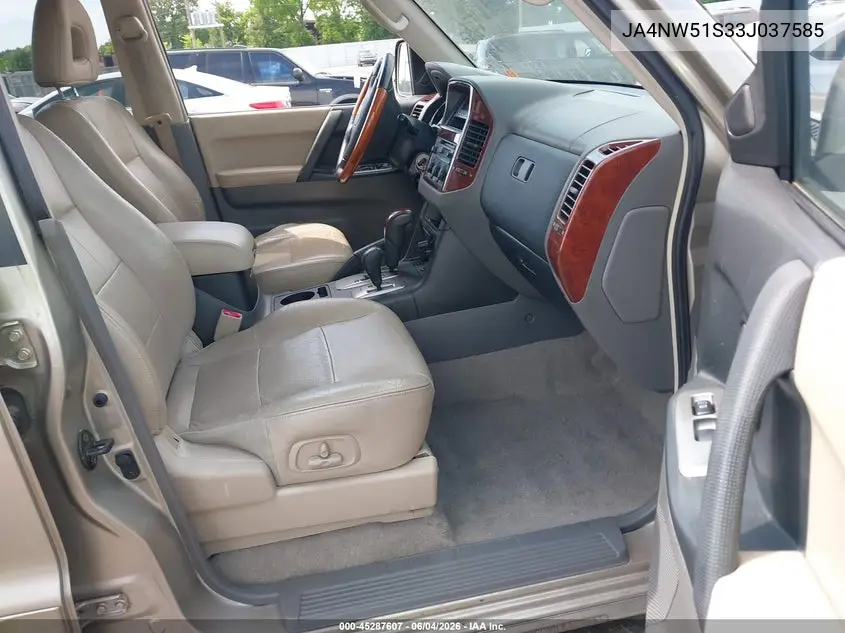 2003 Mitsubishi Montero 20Th Anniversary/Limited VIN: JA4NW51S33J037585 Lot: 45287607