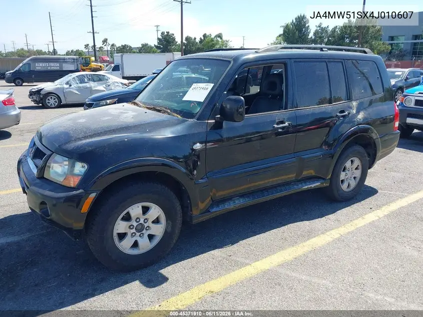 2004 Mitsubishi Montero Xls VIN: JA4MW51SX4J010607 Lot: 45371910