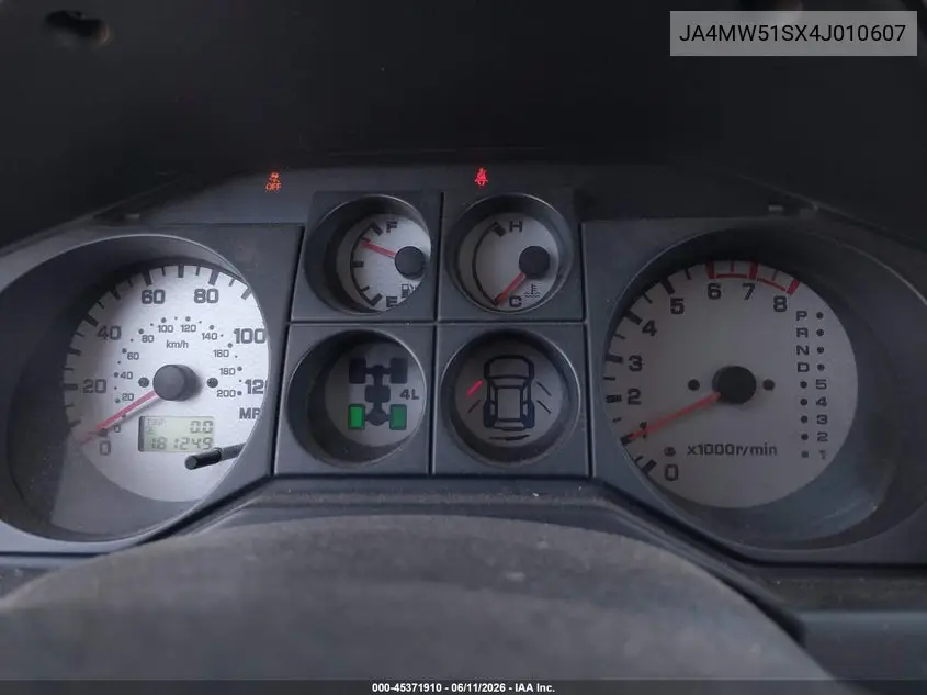 2004 Mitsubishi Montero Xls VIN: JA4MW51SX4J010607 Lot: 45371910