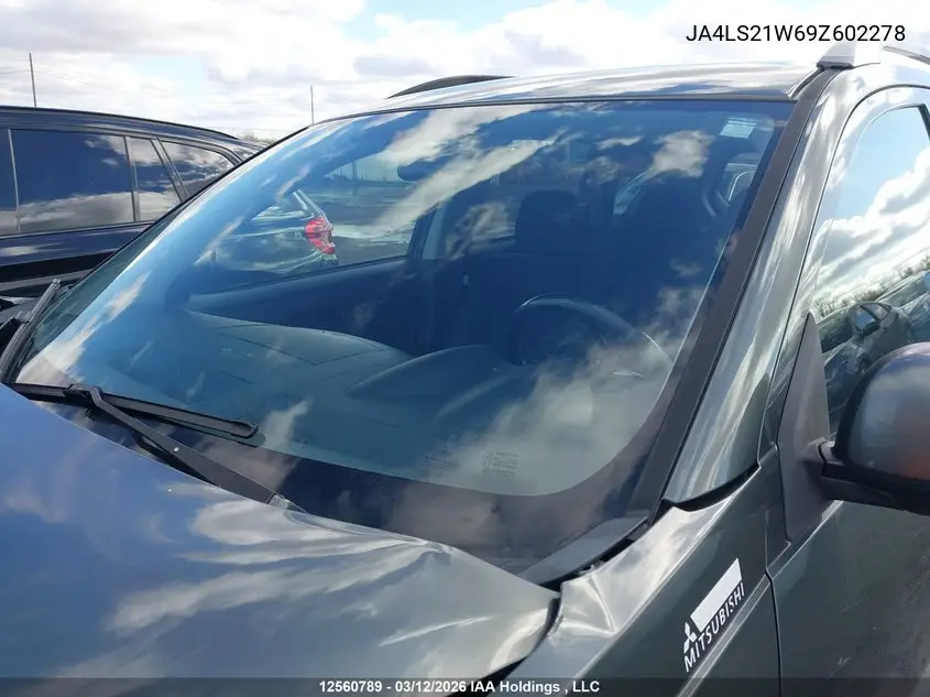 2009 Mitsubishi Outlander Es VIN: JA4LS21W69Z602278 Lot: 12560789