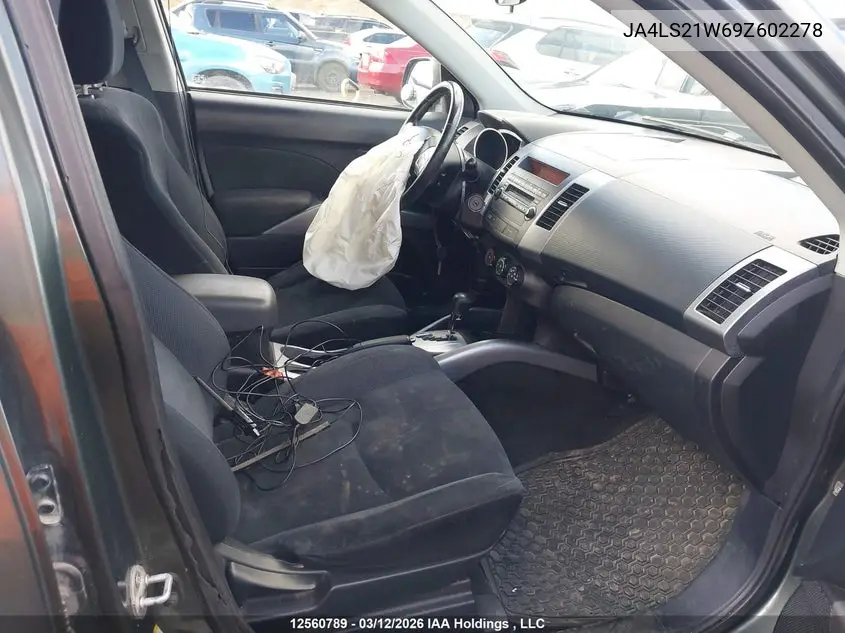 2009 Mitsubishi Outlander Es VIN: JA4LS21W69Z602278 Lot: 12560789