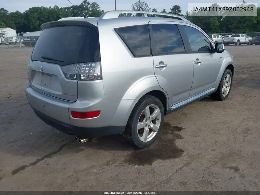 2009 Mitsubishi Outlander Xls VIN: JA4MT41X89Z002948 Lot: 45426602
