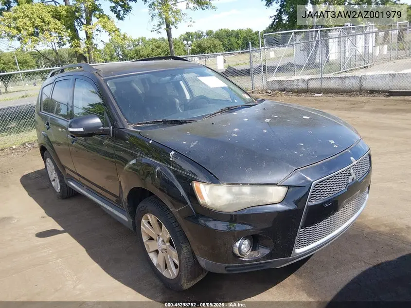 2010 Mitsubishi Outlander Se VIN: JA4AT3AW2AZ001979 Lot: 45298752