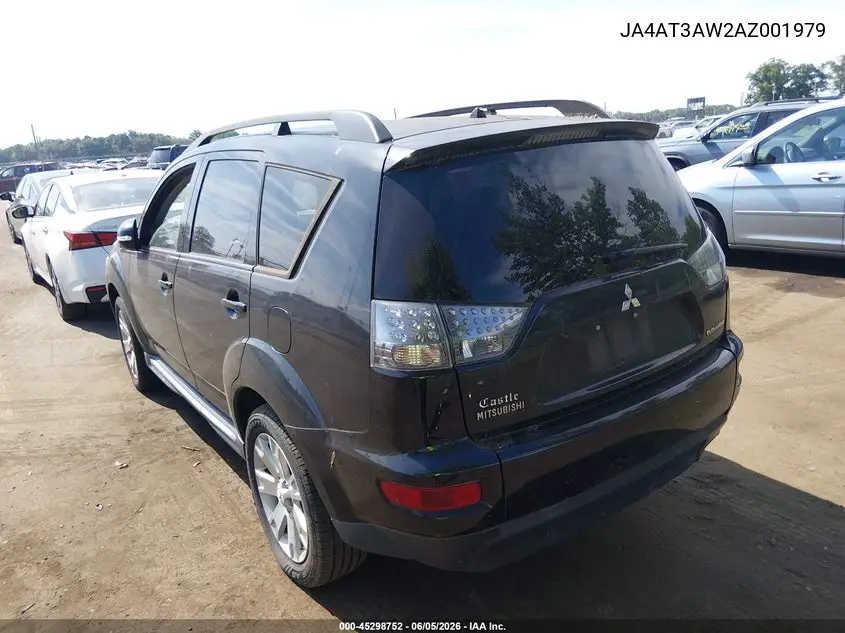 2010 Mitsubishi Outlander Se VIN: JA4AT3AW2AZ001979 Lot: 45298752