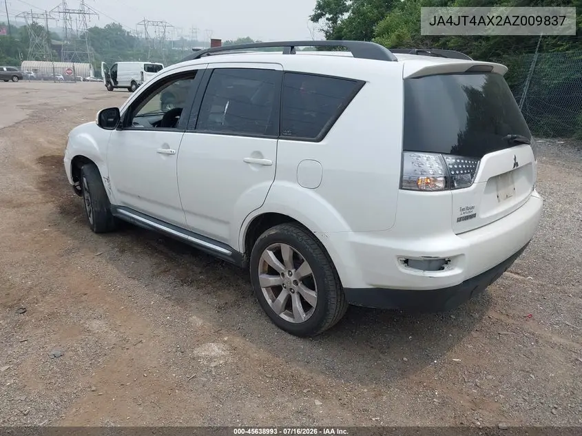 2010 Mitsubishi Outlander Xls VIN: JA4JT4AX2AZ009837 Lot: 45638993