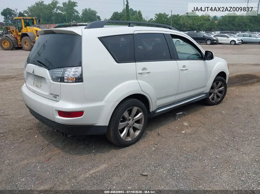 2010 Mitsubishi Outlander Xls VIN: JA4JT4AX2AZ009837 Lot: 45638993