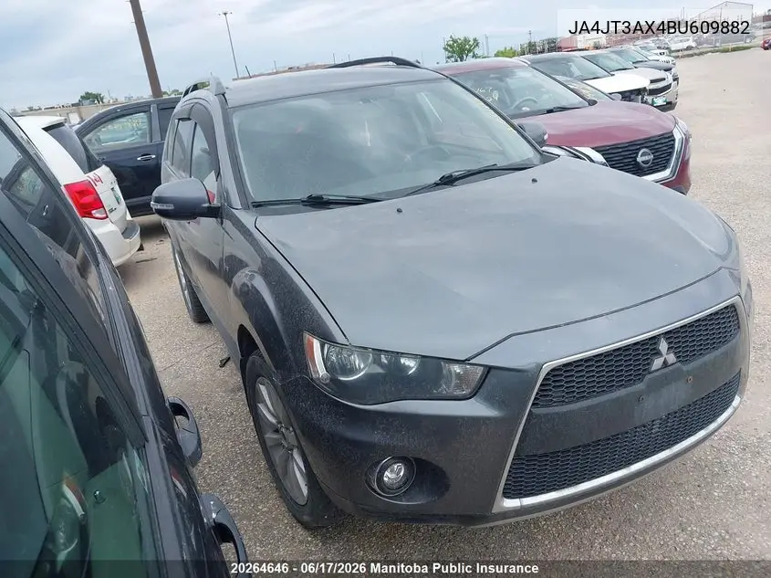 2011 Mitsubishi Outlander Ls VIN: JA4JT3AX4BU609882 Lot: 20264646