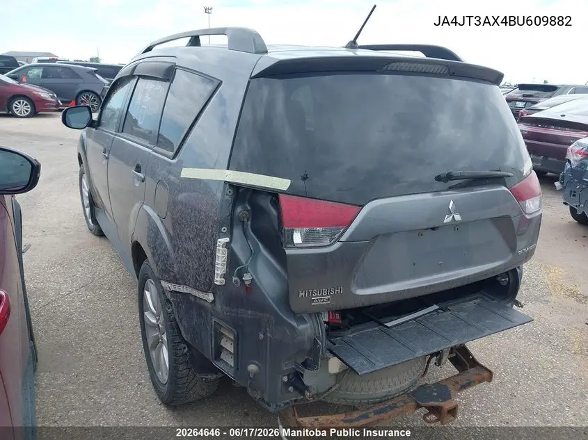 2011 Mitsubishi Outlander Ls VIN: JA4JT3AX4BU609882 Lot: 20264646