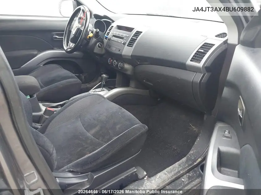 2011 Mitsubishi Outlander Ls VIN: JA4JT3AX4BU609882 Lot: 20264646