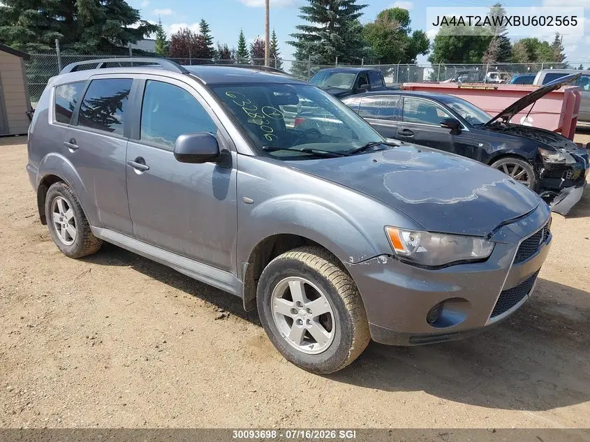 2011 Mitsubishi Outlander Es VIN: JA4AT2AWXBU602565 Lot: 30093698