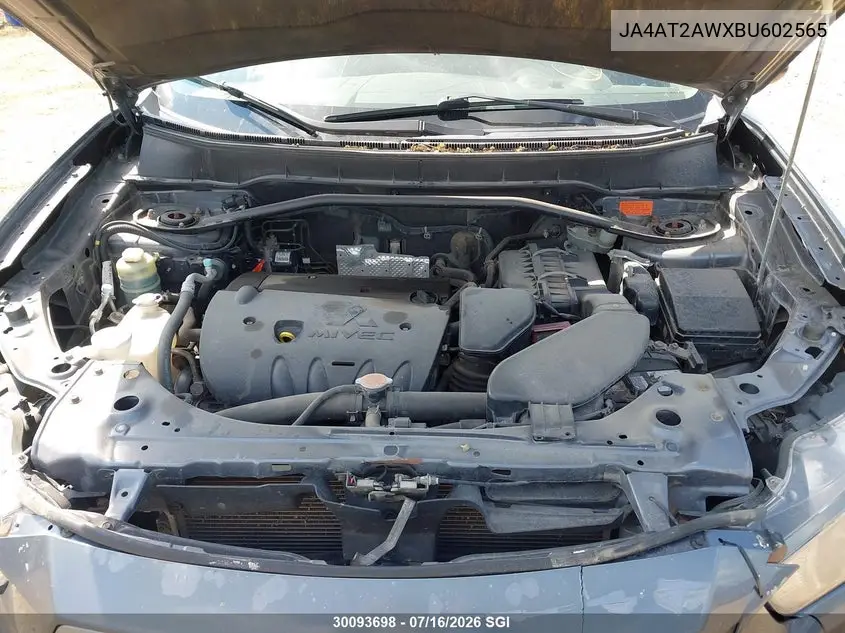 2011 Mitsubishi Outlander Es VIN: JA4AT2AWXBU602565 Lot: 30093698