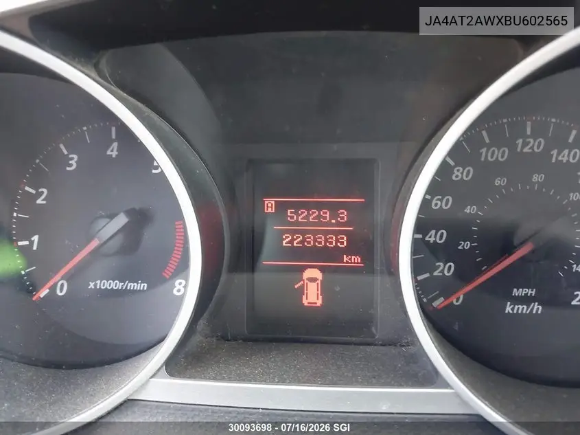 2011 Mitsubishi Outlander Es VIN: JA4AT2AWXBU602565 Lot: 30093698