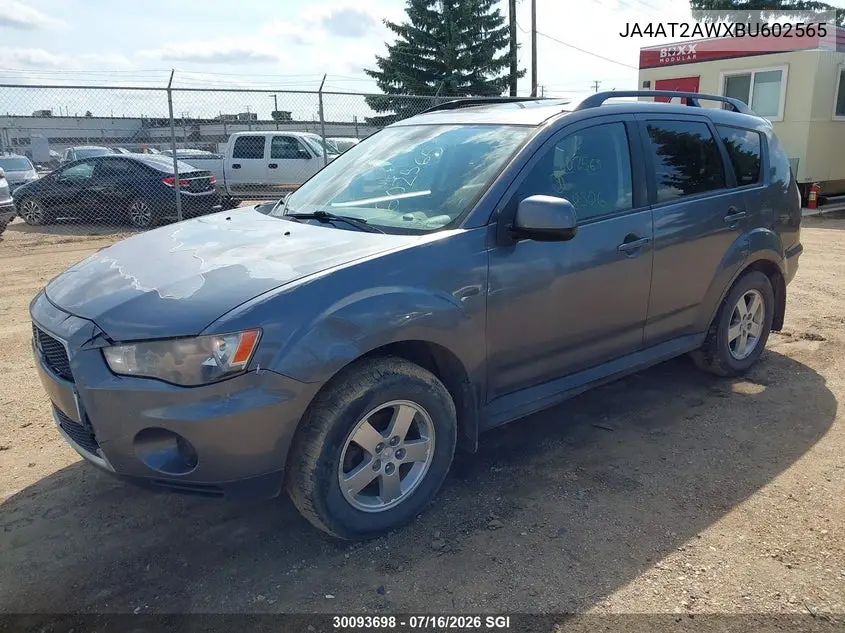 2011 Mitsubishi Outlander Es VIN: JA4AT2AWXBU602565 Lot: 30093698